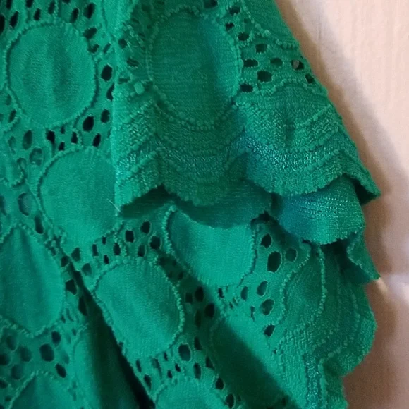 Turquoise teal lace dress. - Picture 2 of 4